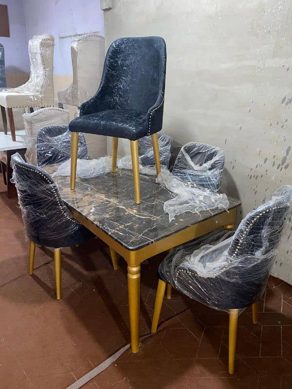 DINING TABLE DINING CHAIRS SET 6