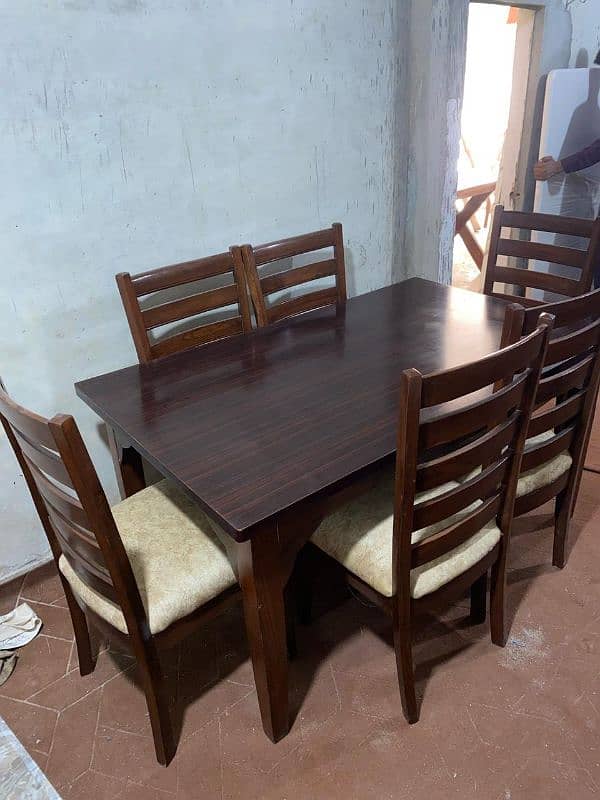 DINING TABLE DINING CHAIRS SET 8