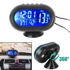 Digital Car Indoor And Outdoor Temperature Alarm Clock Temperature Met