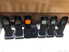 Panasonic Cordless PTCL Phone kx tgc220e 6 handset Wireless Intercom