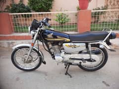 HONDA CG125cc Special Edition Self Start 5 Gear Model 2021 Karachi Num