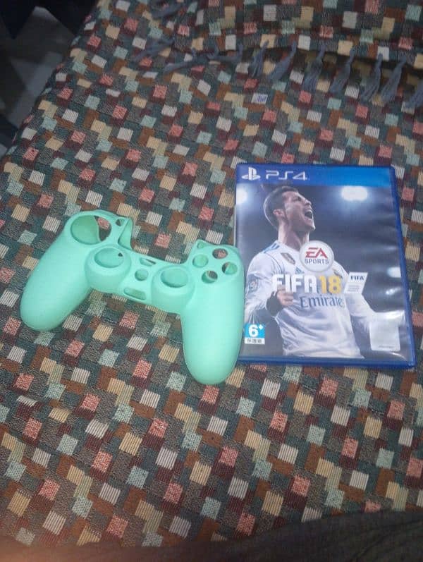 fifa 18 ps4 disc with controller skin / cover 0