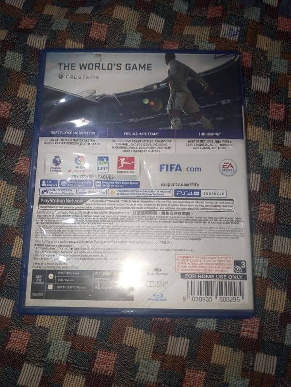 fifa 18 ps4 disc with controller skin / cover 3