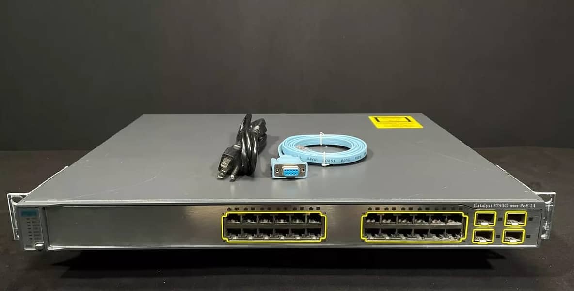 Cisco Switch WS-C-3750G-24-PS / WS C 3750 G 24 PS 0