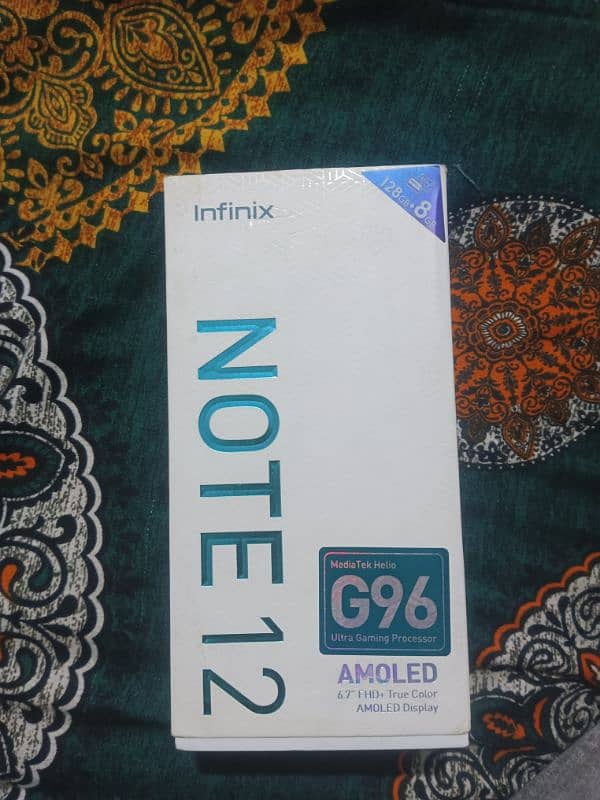 Infinix Note 12 G96.8/128. with box. Duplicate Charger 4