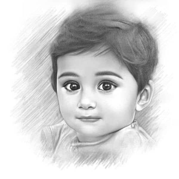 Handmade Pencil Sketch – Custom Realistic Artwork" 1