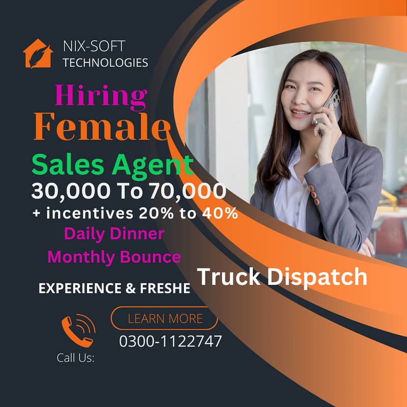 Sale Agent || Truck Dispatching || Call Center Job ||Jobs For Freshers 10