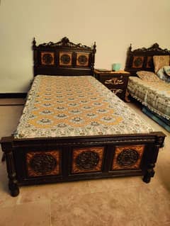 Wooden Chinioti Single beds excellent condition. . .