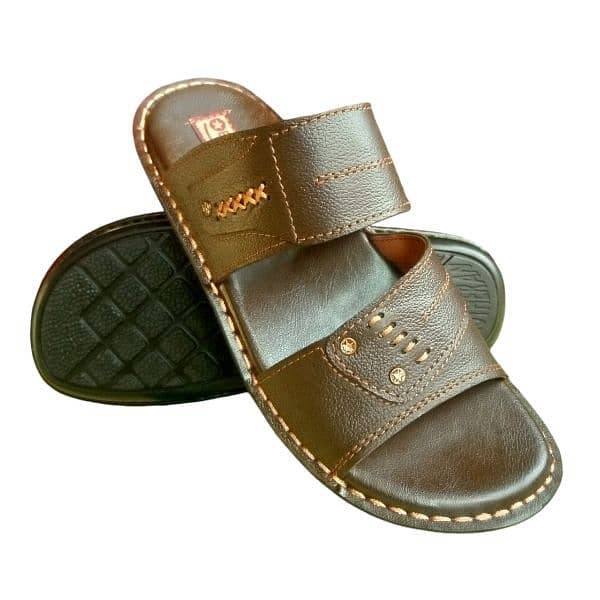 Handmade leather slippers for men Stylish and Comfortable shoes 3