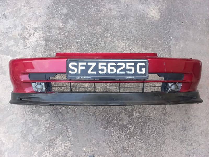 Honda Civic EG Ferio SiR Front Bumper with Fog Lamps and Front Lip 7