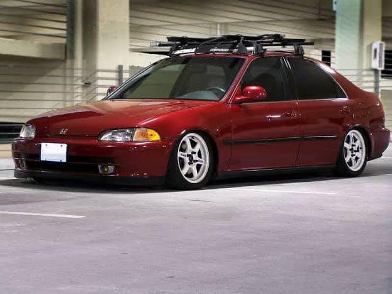 Honda Civic EG Ferio SiR Front Bumper with Fog Lamps and Front Lip 8