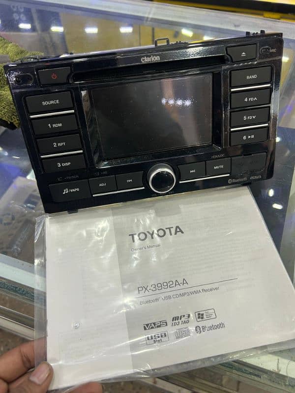 Totota Corolla 2017 facelift original Clarion player 5