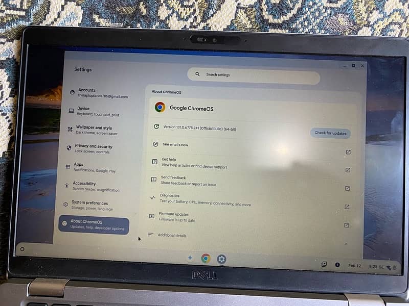 Dell latitude 5400 All okay chrome book 8