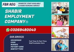 Maids , BabySitter, Cook , Couple ,Chokidar , Patient Care , Nanny