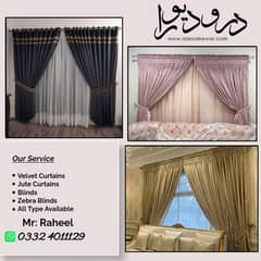 Curtains| Valvet Curtain| Luxury Curtains| wall decore/Motif Blinds