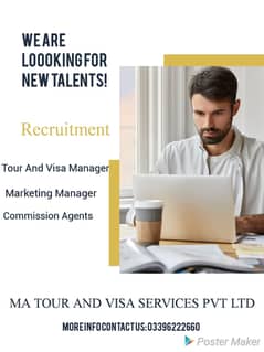 Tour and Visa Manager, Marketing Manager and Commission agents