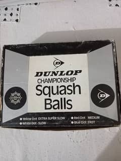 Dunlop championship squash balls