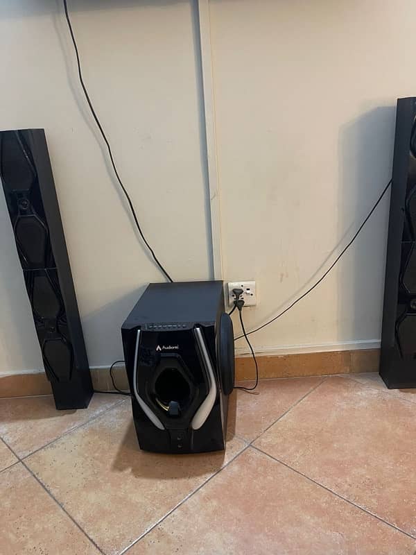 Audionic Sound System+ universal remote and 2 Buffers | Powerful Bass 1