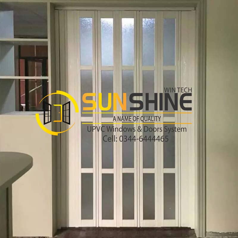 PVC Folding partition Shutter instead of alumunium and glass 0