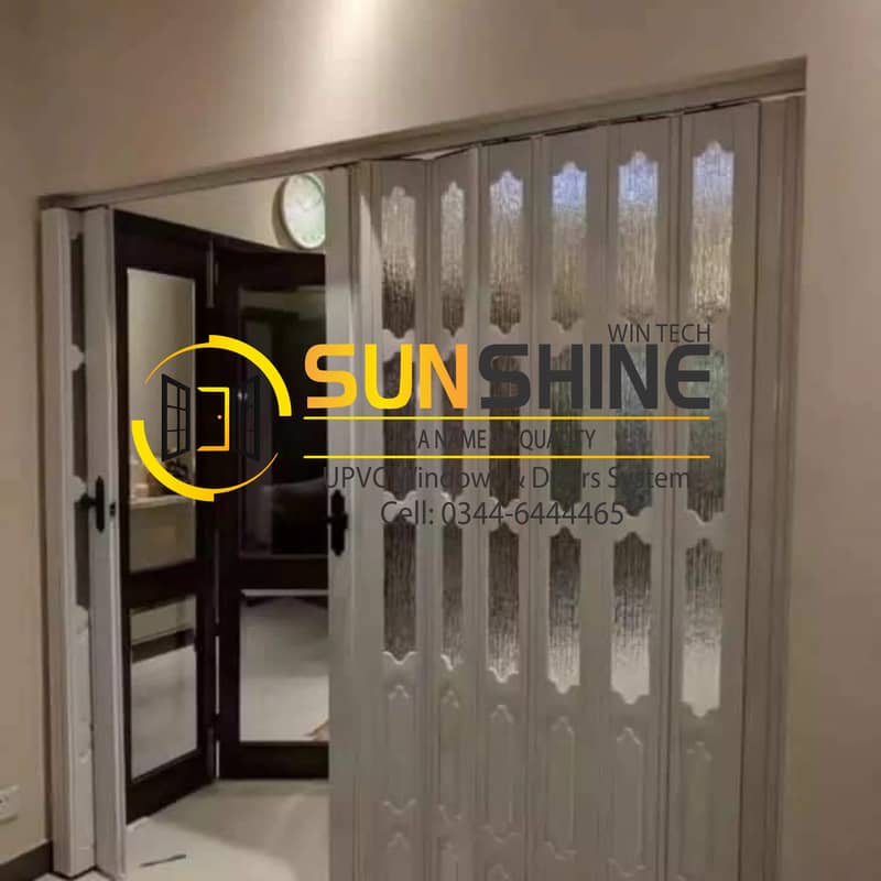 PVC Folding partition Shutter instead of alumunium and glass 2