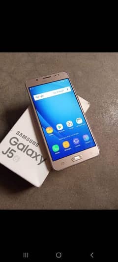 samsung j5 with box and charger pack set