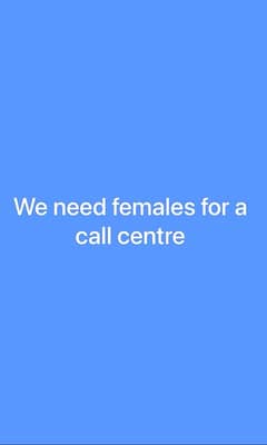 we needed female for job