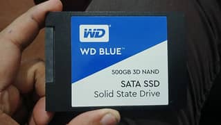 WD blue SSD hard 500 gb