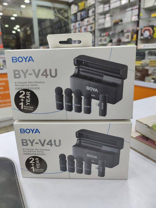 BOYA BY-V4U PROFESSIONAL 4 PERSON NOICE CANCELATION MIC 3 YEAR WARANTY 1