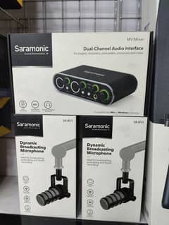 SARAMONIC PODCAST SETUP 2 MICS 1 PROFESSIONAL MIXER BEST DEAL