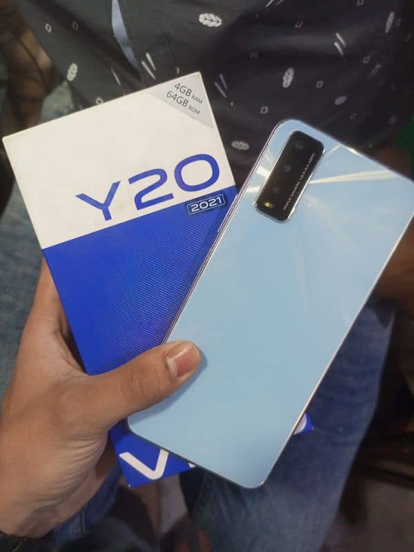 Vivo Y20 Good condition 4GB 64GB seald pta aproved complete saman 0