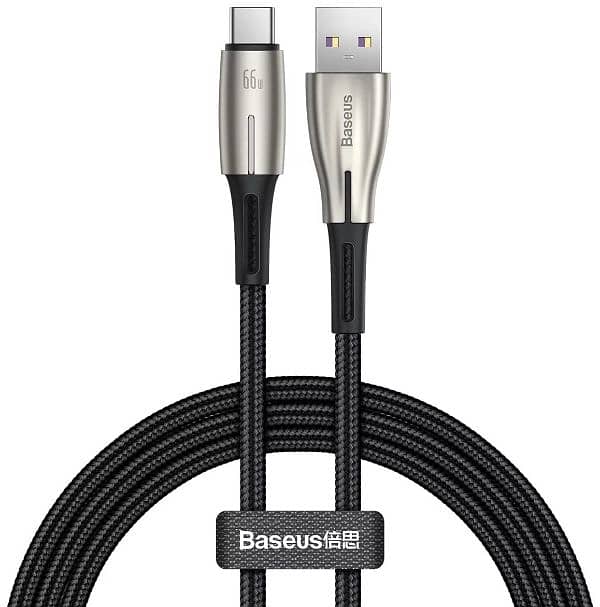 Baseus Water Drop charging Cable USB to Type-C 66W 1m 1