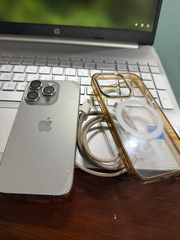 Iphone 15 Pro || Natural Titanium || Dual Physical PTA Approved 1