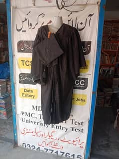 graduation degree abaya and cap for rent