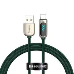 Baseus Display Fast Charging Data Cable USB to Type-C 66W 1m