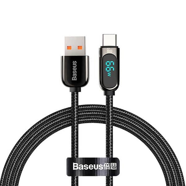 Baseus Display Fast Charging Data Cable USB to Type-C 66W 1m 1