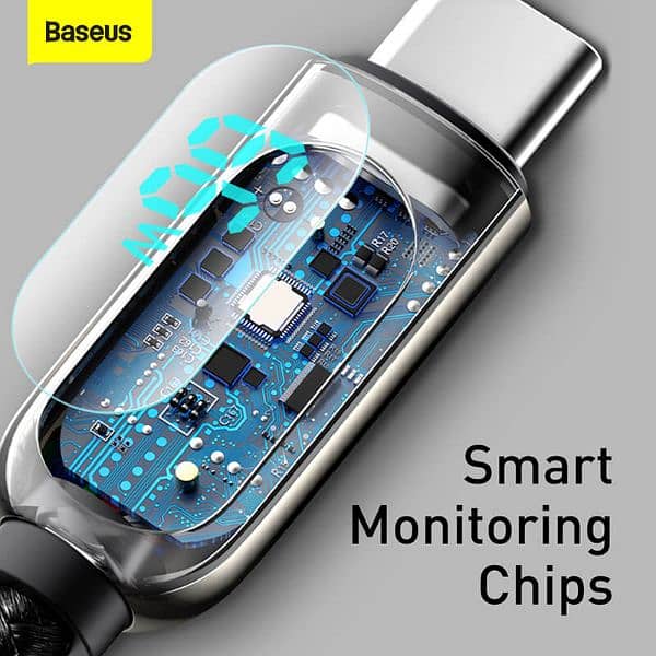 Baseus Display Fast Charging Data Cable USB to Type-C 66W 1m 3