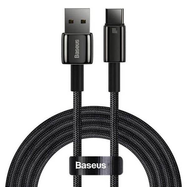 Baseus Tungsten Gold  USB to Type-C 100W Charging Cable 0