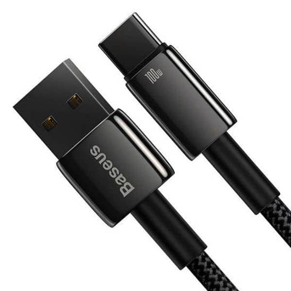 Baseus Tungsten Gold  USB to Type-C 100W Charging Cable 1