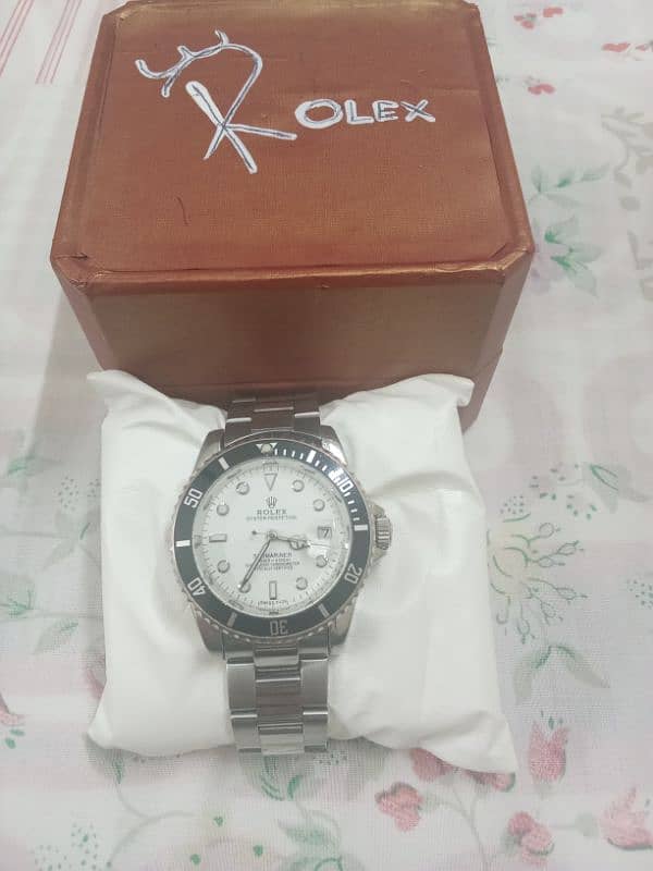 Rolex Submariner automatic watch with box rotating bezel 2