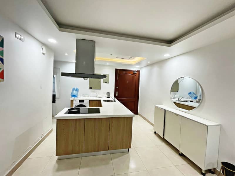 Luxury 1 Bed studio apartment availabel for rent Gold crest Mall & Residency. 11