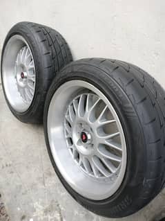 BBS Alloy rims with Tyres 16 Size (Staggered setup)