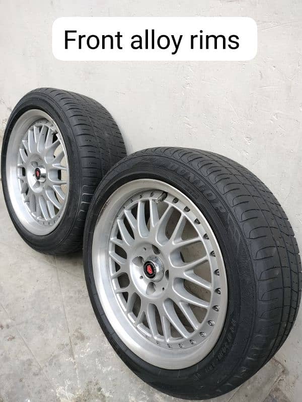 BBS Alloy rims with Tyres 16 Size (Staggered setup) 4