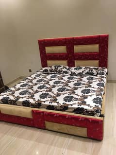 solid wood king bed