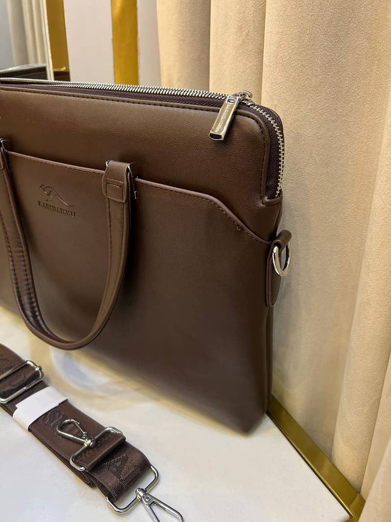 Kangaroo Bag / Leather laptop Bags / leather office bags / laptop bag 3