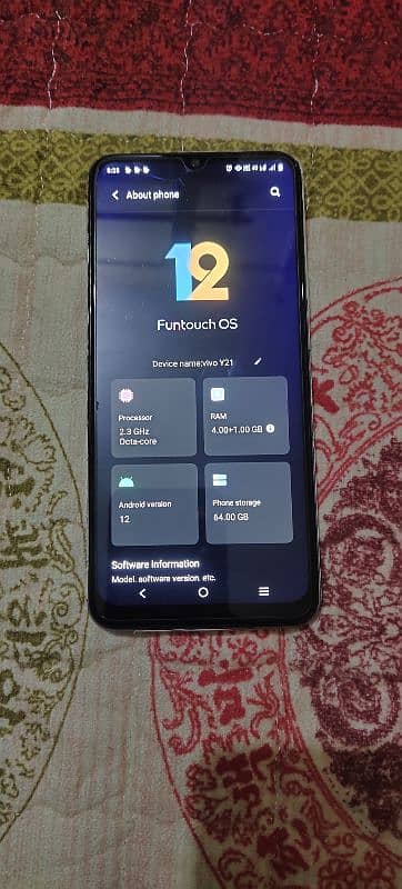 vivo y21 4 64 with box and changer panal change 4