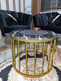 TABLE WITH MARBLE TOP