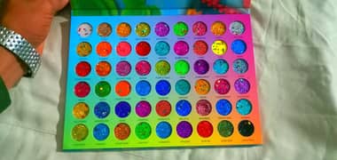 HAPPY JUJU LUCKY 54 MULTI COLORS GLITTER EYESHADOW PALLET