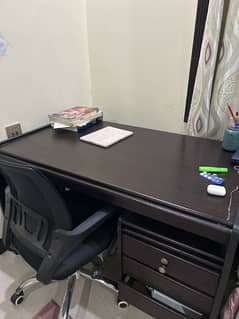 study or office table with chair