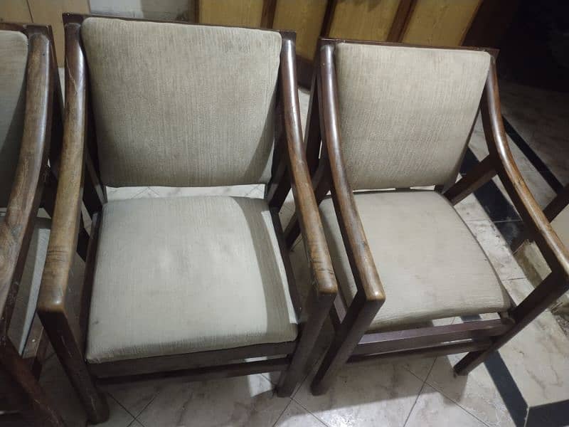 4 comfortable chairs available for sale 1