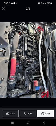 injen cold air intake civic x turbo 2016+ / down pipe also avaliable